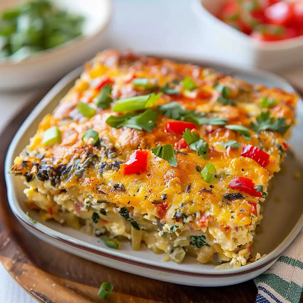 Best breakfast casserole with cottage cheese hot and ready to serve