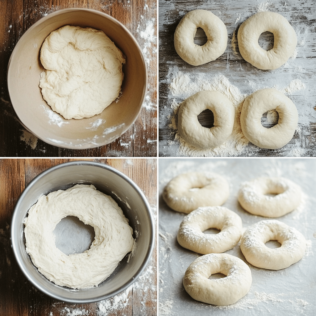 Gluten Free Cottage Cheese Bagels Recipe To Make 14 Cottage cheese bagels recipe step-by-step collage