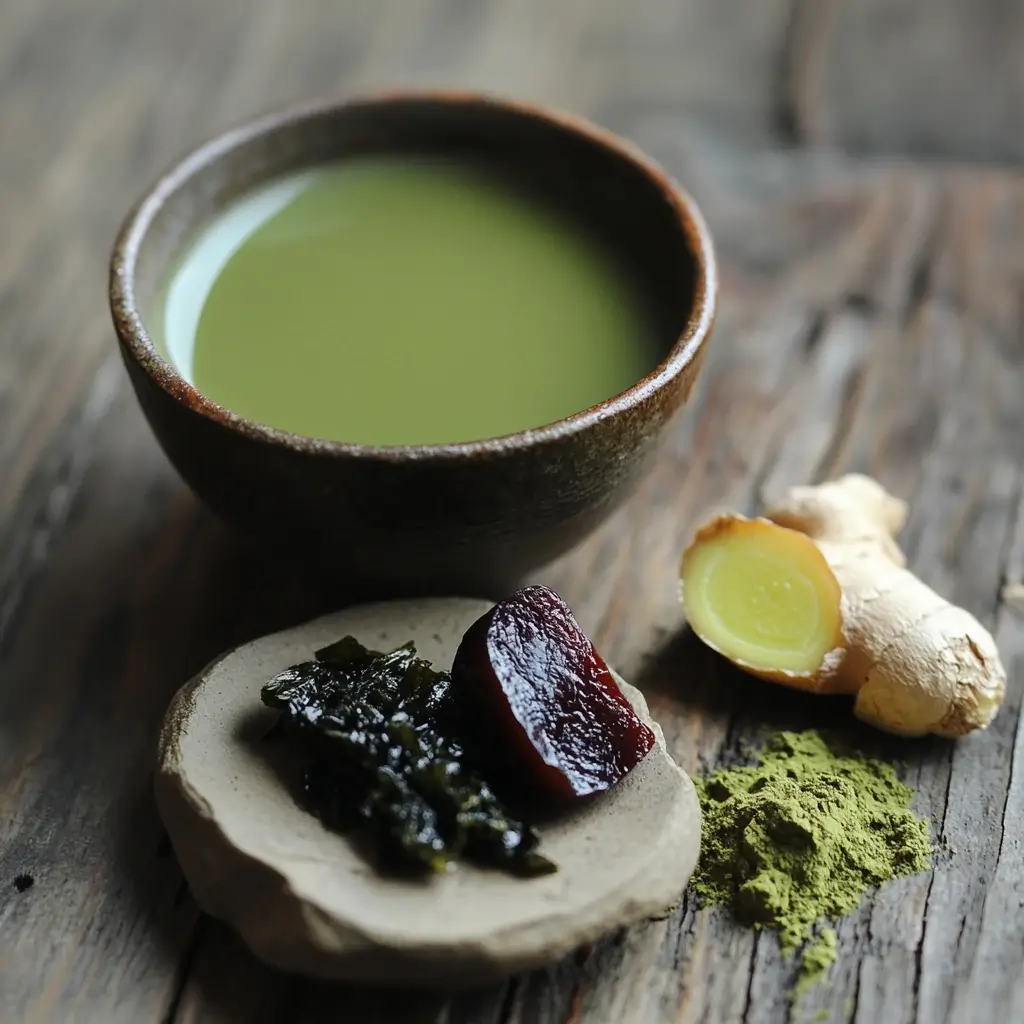 Japanese Mounjaro Recipe – The Ultimate Natural Energy Detox Drink 8 Ingredients for Japanese Mounjaro recipe on board